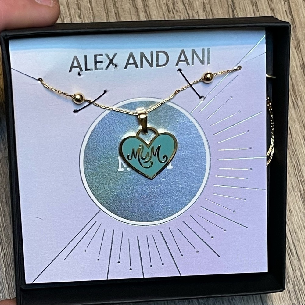 NWT Alex and Ani‎ Mum Gold Necklace